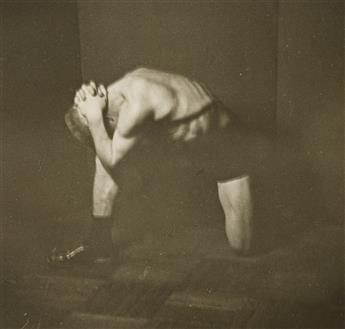 ARNOLD GENTHE (1869-1942) A suite of 10 photographs of Captain Eric Ericson displaying physical prowess. April 7, 1934.